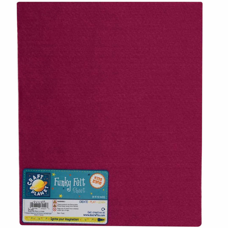 Picture of 0107 CRAFT PLANET ACRYLIC FUNKY FELT SHEET A4 9X12 INCH